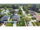 Aerial view showcasing a two-story house in a residential area at 8115 61St N St, Pinellas Park, FL 33781