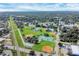 Aerial view of neighborhood park and recreational facilities at 8115 61St N St, Pinellas Park, FL 33781