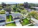 Aerial view of a residential area featuring a two-story house at 8115 61St N St, Pinellas Park, FL 33781