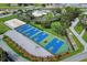 Aerial view of outdoor basketball courts at 8115 61St N St, Pinellas Park, FL 33781