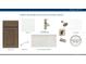 Designer bath features; quartz, tile, vanity at 14370 Hammock Oak St, Parrish, FL 34219