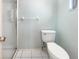 Small bathroom with toilet and shower at 2092 Nuremberg Blvd, Punta Gorda, FL 33983