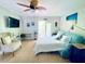 Main bedroom with comfortable sofa bed and access to balcony at 1420 Bayshore Blvd # 316, Dunedin, FL 34698