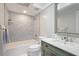 Modern bathroom with subway tile and updated fixtures at 2246 Goldenrod St, Sarasota, FL 34239