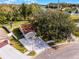 Aerial view of a house and its surrounding neighborhood at 7939 Riverdale Dr, New Port Richey, FL 34653