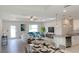 Open concept dining area adjacent to the kitchen and living room at 1379 Prairie Ter, North Port, FL 34286