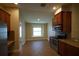 Eat-in kitchen with stainless steel appliances and granite countertops at 4311 Rustic Pine Pl, Wesley Chapel, FL 33544