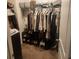 Walk-in closet with ample hanging and shelving space at 109 Tierra Verde Way, Bradenton, FL 34212