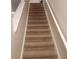 Well-lit carpeted staircase leading to the upper level at 109 Tierra Verde Way, Bradenton, FL 34212