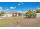 Spacious backyard with shed and palm tree at 4944 Alseir Rd, North Port, FL 34288