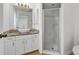 Bathroom features a vanity with vessel sink and shower at 4944 Alseir Rd, North Port, FL 34288