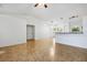 Open living area with access to the patio and kitchen at 4944 Alseir Rd, North Port, FL 34288