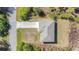 Overhead view showcasing house and property lines at 7864 Jayman Rd, North Port, FL 34291