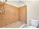Shower and toilet in a well maintained bathroom at 7864 Jayman Rd, North Port, FL 34291