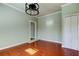 Bright dining room features hardwood floors and recessed lighting at 7108 N 10Th St, Tampa, FL 33604