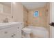 Clean bathroom, featuring a bathtub and white vanity at 7495 Mitchell Rd, Brooksville, FL 34601