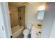 Clean bathroom with a bathtub, toilet, and vanity at 7120 Waterside Dr # 34, Tampa, FL 33617