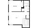 Upper floor plan with loft, bedroom, and bathroom at 8955 Garden Party Dr, Land O Lakes, FL 34637