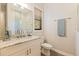 Modern bathroom with marble vanity and mosaic accents at 988 47Th N Ave, St Petersburg, FL 33703