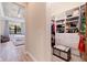 Spacious walk-in closet with ample shelving and hanging space at 988 47Th N Ave, St Petersburg, FL 33703