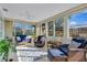 Relaxing sunroom featuring wicker furniture and ample natural light at 7213 19Th W Ave, Bradenton, FL 34209