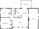 One story floor plan, 2 bed, 1 bath, garage at 1414 Wickham Ln, Holiday, FL 34691