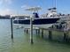 Private boat lift for convenient access at 514 Boca Ciega Point N Blvd, St Petersburg, FL 33708