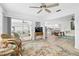 Open living space with a view into the kitchen and sunroom at 2322 Riverbluff Pkwy # V250, Sarasota, FL 34231