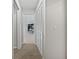 Hallway with carpet flooring and built-in storage at 13 Perimeter Dr, Englewood, FL 34223