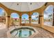Relaxing hot tub in a gazebo overlooking a lake at 2400 Feather Sound Dr # 613, Clearwater, FL 33762