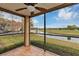 Relaxing screened porch overlooking a pond and golf course at 2400 Feather Sound Dr # 613, Clearwater, FL 33762