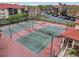 Aerial view of two tennis courts at 2400 Feather Sound Dr # 613, Clearwater, FL 33762