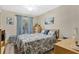Bedroom with a double bed and wood furniture at 11511 113Th St # 13F, Seminole, FL 33778