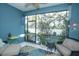 Spacious screened porch overlooking backyard at 3514 Shimmering Oaks Dr, Parrish, FL 34219