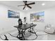 Home office with large window and ceiling fan at 1898 New Hampshire Ne Ave, St Petersburg, FL 33703