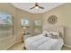 Bedroom with a double bed and window seating at 7 Barge Ln, Placida, FL 33946