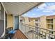 Private balcony overlooking the community at 1000 W Horatio St # 312, Tampa, FL 33606