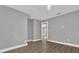 Bright bedroom with wood-look floors and neutral walls at 3206 N 29Th St, Tampa, FL 33605