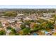 Aerial view showcasing home and neighborhood context at 1621 S Jefferson Ave, Clearwater, FL 33756