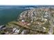 Property overview showcasing waterfront location and private dock at 103 Shore Dr, Dunedin, FL 34698