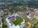 Aerial view of a baseball stadium at 103 Shore Dr, Dunedin, FL 34698