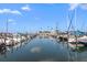 Calm marina with many boats at 103 Shore Dr, Dunedin, FL 34698