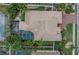 Top-down view of single Gathering home with pool at 7419 Roxye Ln, Sarasota, FL 34240