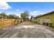 Large backyard with wooden fence and patio at 3000 21St S Ave, St Petersburg, FL 33712