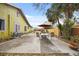Spacious backyard patio with seating and fire pit at 3000 21St S Ave, St Petersburg, FL 33712