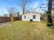 Large grassy backyard with a wooden fence at 5466 9Th N Ave, St Petersburg, FL 33710