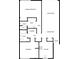 2 bed, 2 bath floor plan featuring a living room, dining area, and kitchen at 705 S Village N Dr # 205, St Petersburg, FL 33716