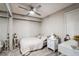 Small bedroom with a full-size bed and mirrored closet at 5711 Avista Dr # 4110, Sarasota, FL 34243