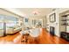 Light-filled living room with hardwood floors and a comfortable seating area at 105 17Th Ne Ave, St Petersburg, FL 33704