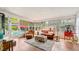 Relaxing sunroom with pool access and a popcorn cart at 105 17Th Ne Ave, St Petersburg, FL 33704